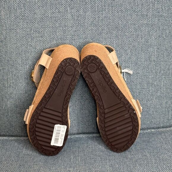 Birkenstock SOLEY Sandcastle nubuck Wedge Sandal women’s size 6 new - Picture 10 of 10